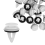 200Pcs 51418224768 Plastic Rivets Clip for E46 E53 E90 E91 E70 Door Panel Auto Fasteners Trim Push Retainer 4