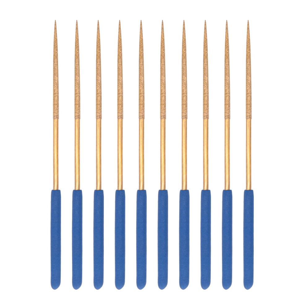 Diamond Needle File Set 3Mm X 140Mm,For Metal Wood Stone Glass, 10Pcs 4854148701499