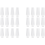 24 Stemless Plastic Champagne Flutes - 9 Oz Glasses Clear 3