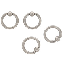 1 paar oorbellen met kralen van roestvrij staal, kleur: 6 g (4 mm) x 16 mm