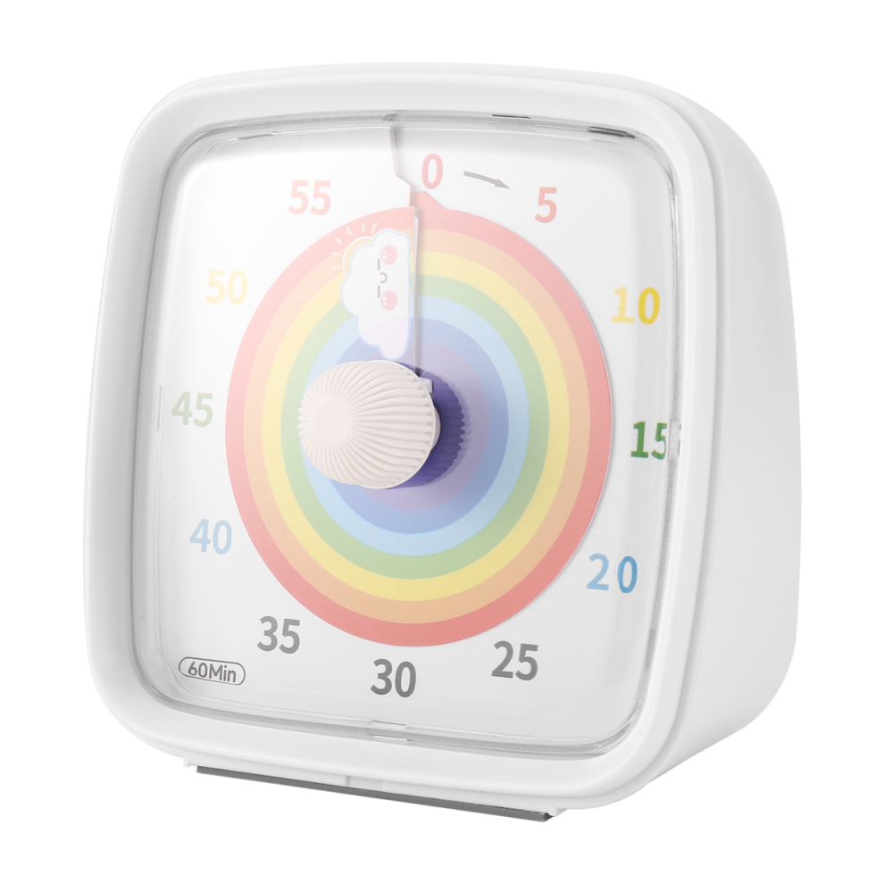 Photos - Educational Toy 60-Minute Visual Timer with Night Light, Countdown Timer, White
