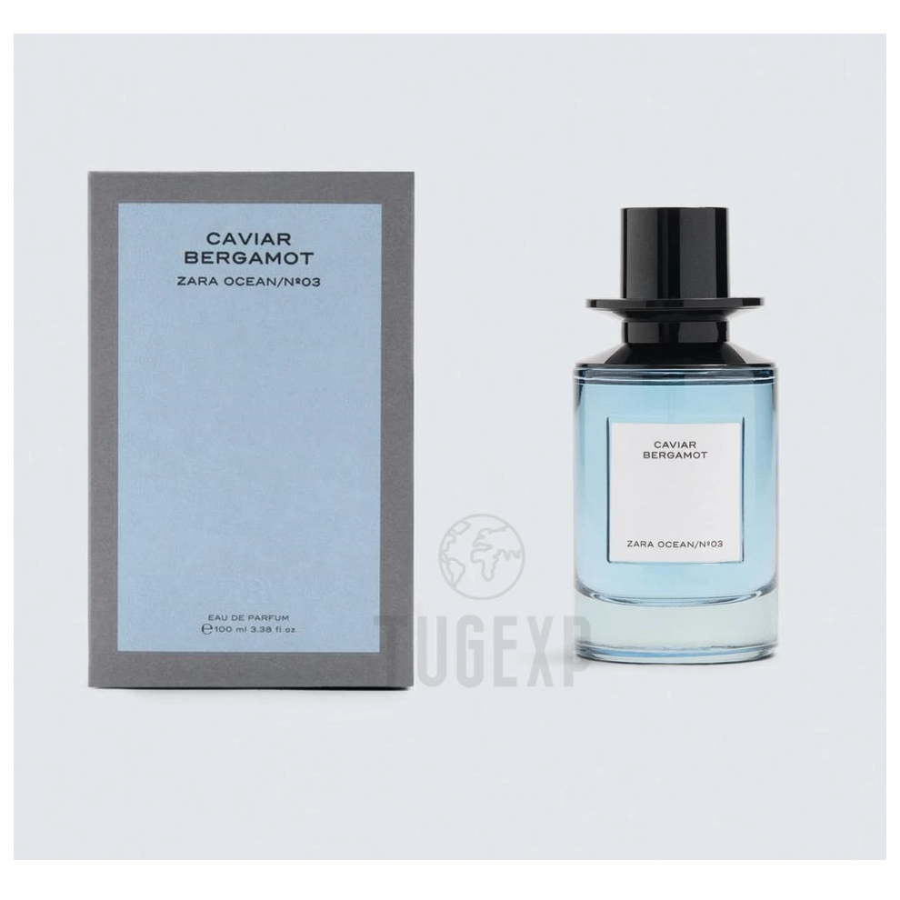 Zara Caviar Bergamot Edp 100Ml Spray 3.38 Oz Eau De Perfume Men New