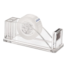 Acryl tape dispenser, kantoor transparante antislip snijhouder voor gebruik met één hand