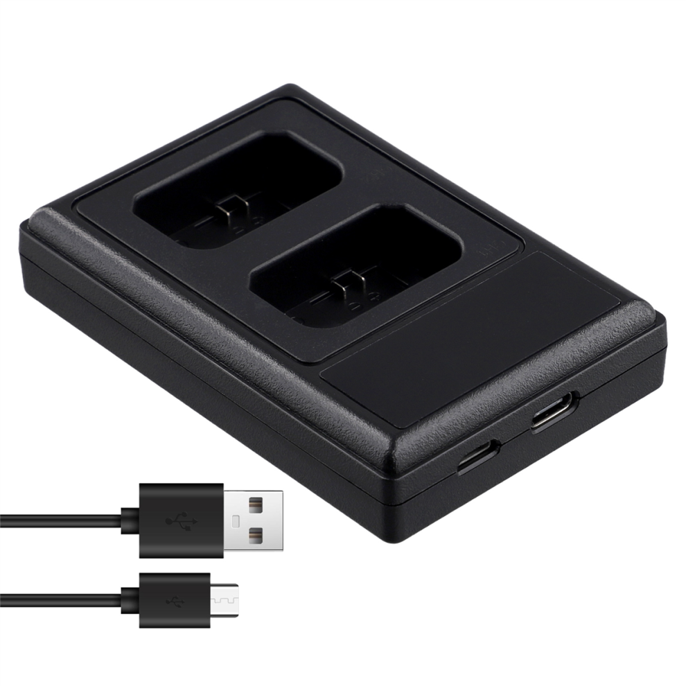 Usb Lcd Dual Battery Charger For Camera Np-Fw50/Bn1/Bx1/Fm50/Fz100/ With Type-C Port Cable 4854148718237