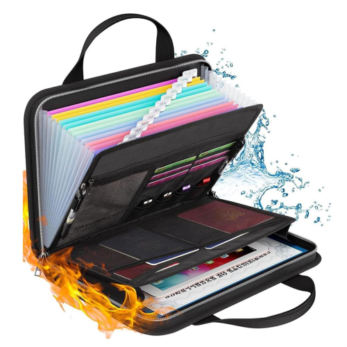 File Organizer, Waterproof Fireproof 14.6x10.2in Organizer