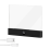Book Light, Rechargeable Clear LED Flat Reading Light Black 1