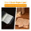 Book Light, Rechargeable Clear LED Flat Reading Light Black 8