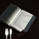 Book Light, Rechargeable Clear LED Flat Reading Light Black 4