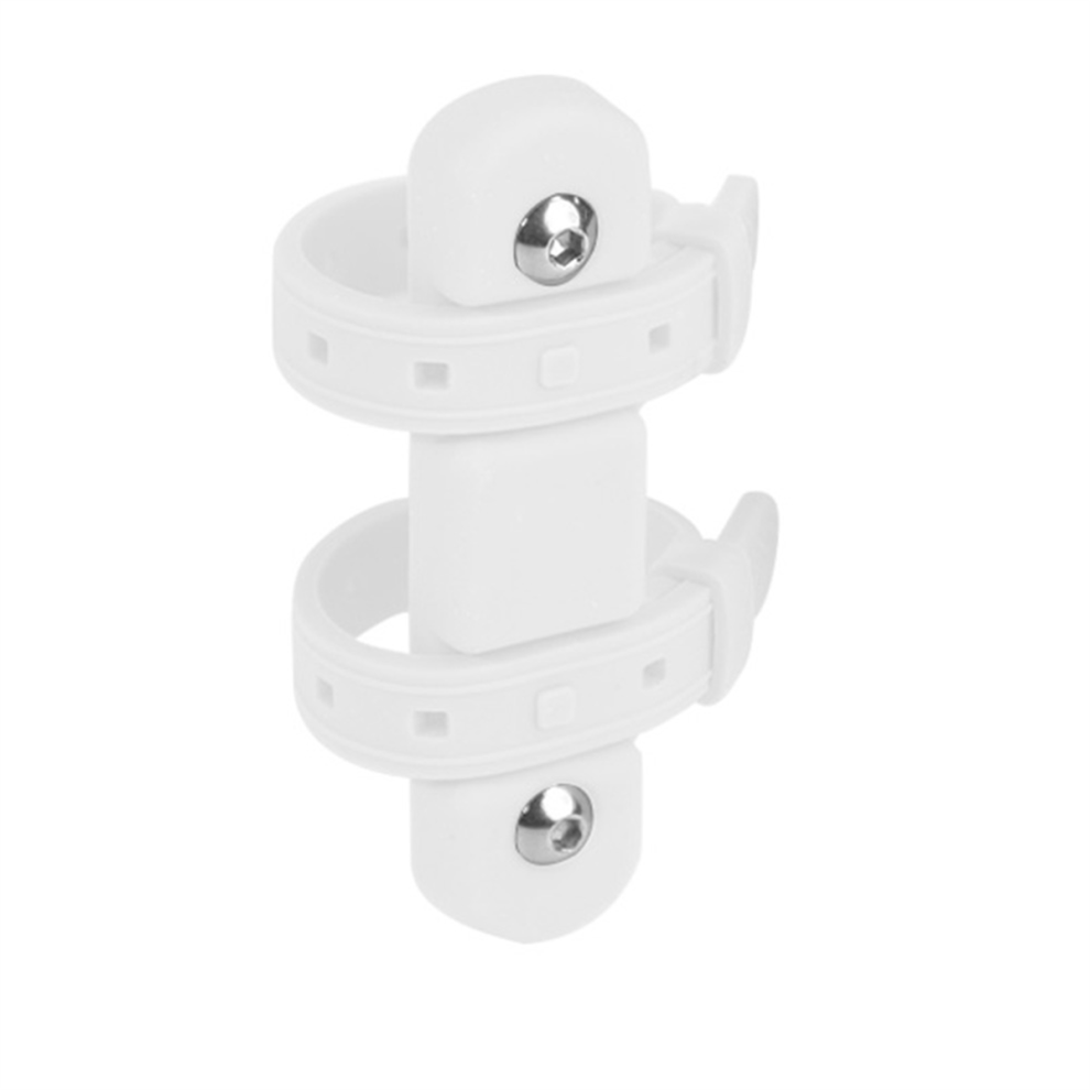 Adaptateur porte-bidon en silicone blanc pour vélo