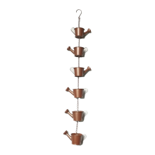 Metal Rain Chain Hanging Kettle Decorative Collector