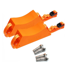 2PCS Propane Tank Holder Cylinder Wall Mounted Bracket Gas ABS with Screws Orange