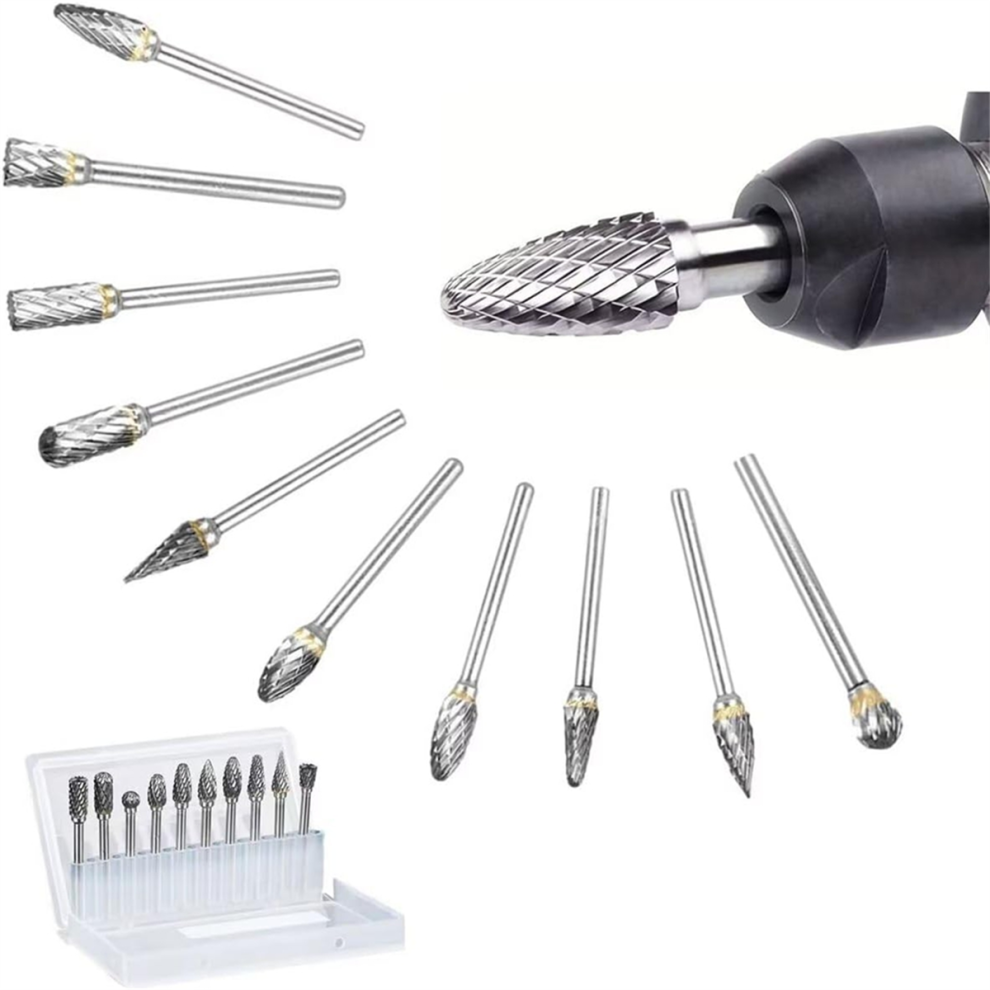Carbide Burr Set Compatible Rasp Bits Accessories 4854148742393