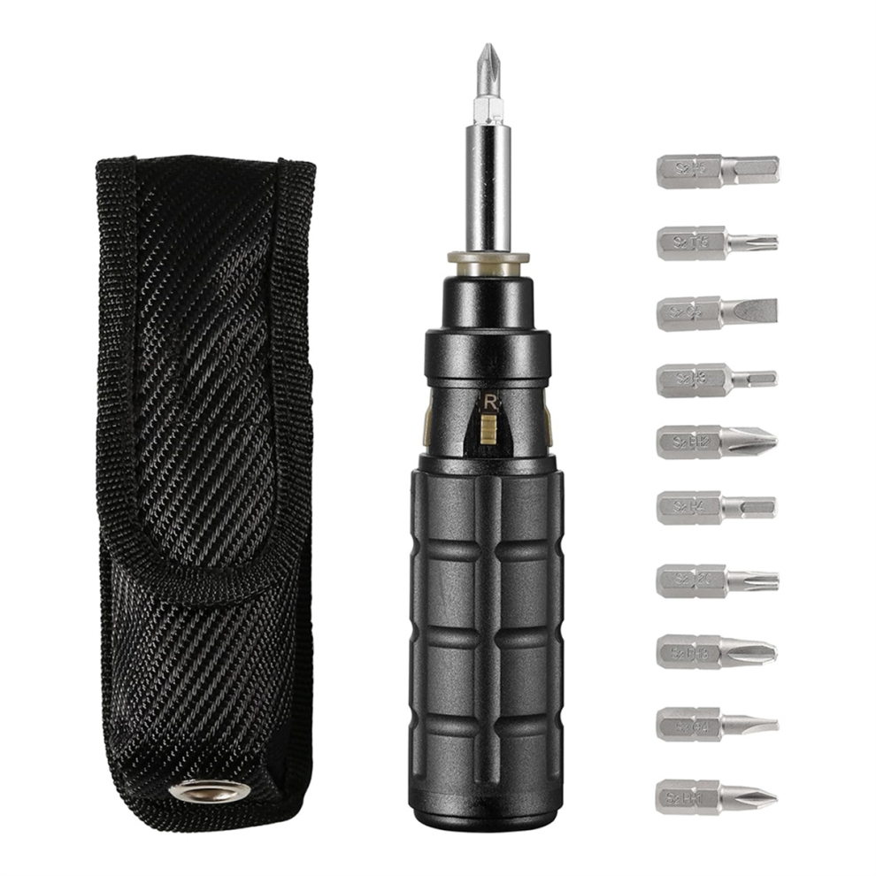 Multibit Ratchet Screwdriver, With /Slotted/Torx/Hex Bits 4854148746483