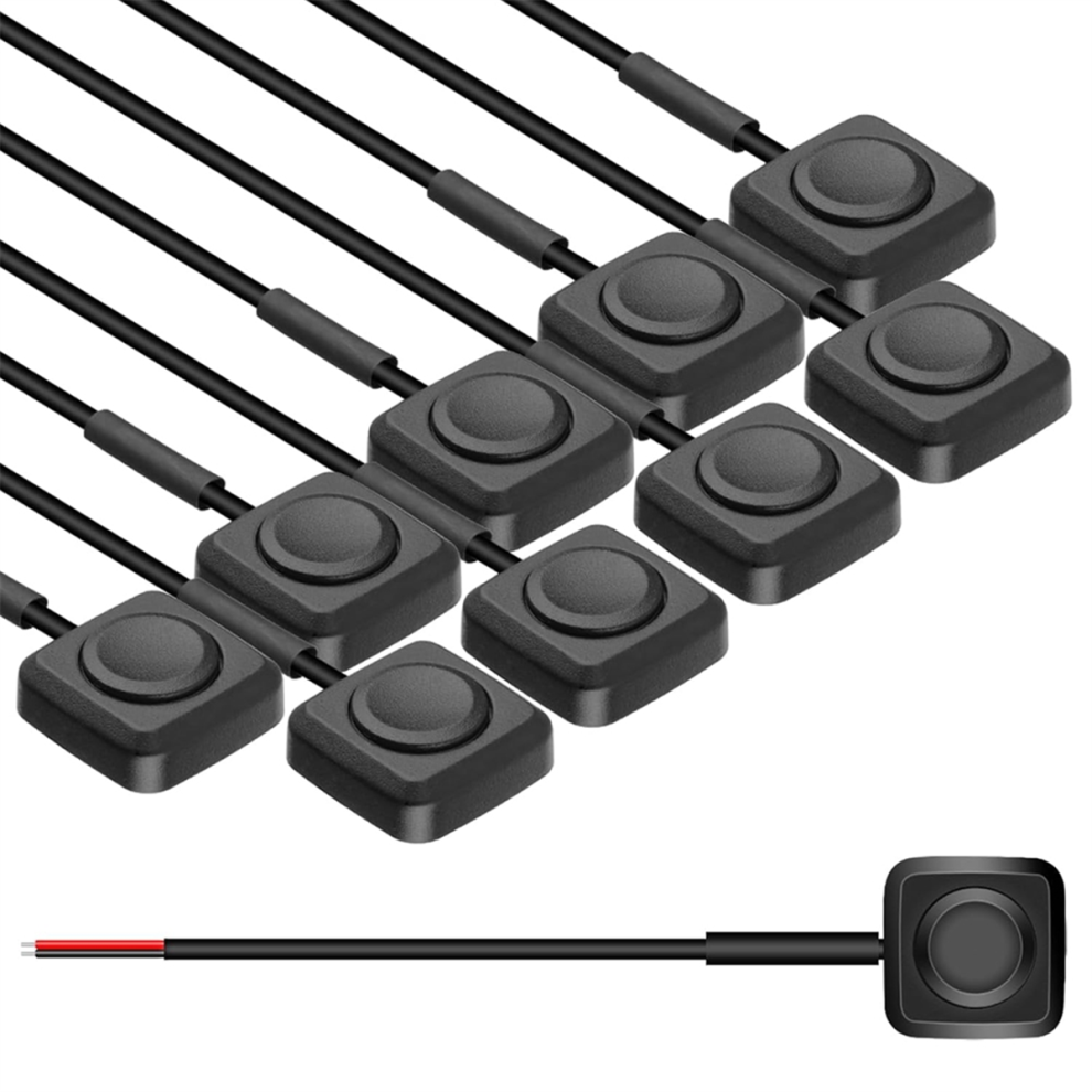 10Pcs Rocker Switches, Momentary Push Button Switch -Mount 4854148745240
