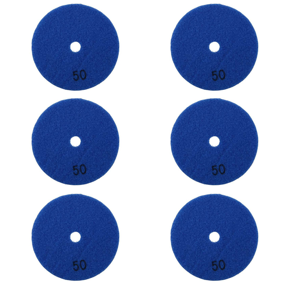 Photos - Grinder / Polisher 6 Pcs 4 Inch /100 Mm Grit 50 Diamond Marble Polisher Disc