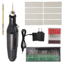 Stylo graveur électrique, kit d'outils de gravure pour métal, verre, prise américaine