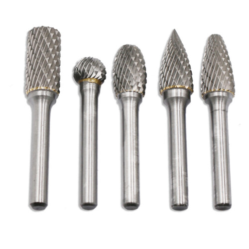 Carbide Rotary Burr Set 12MM Head with Shank Double Cut File 1