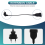 Europea Male Plug to Female Socket Power Cable for PC Computer (0.) 7