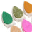 32 Colors Water Drop Inkpad Set Glitter Effect for Rubber Stamps 9