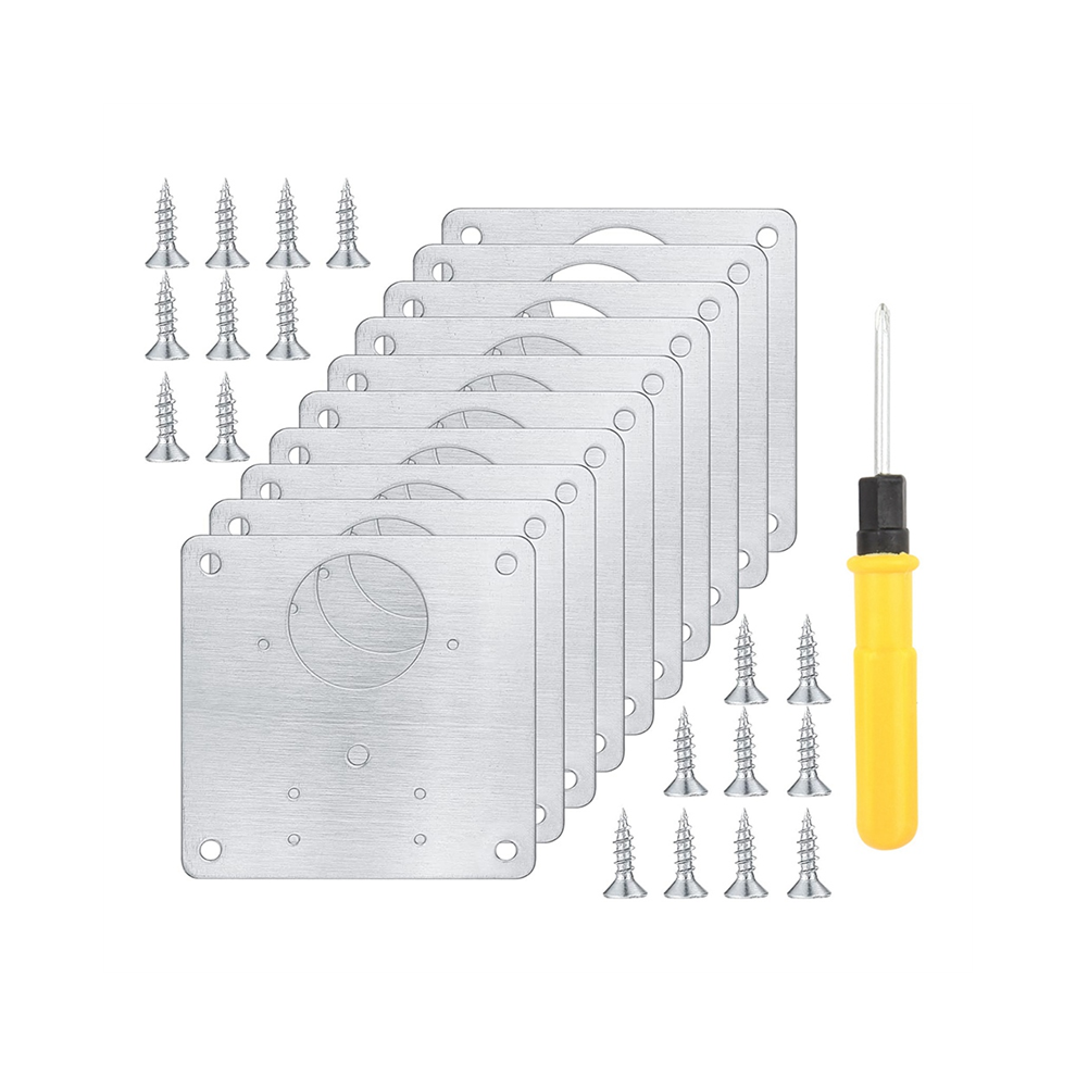 Hinge Repair Fixing Bracket Plate Kit For Furniture Cabinet Door 4852847303358