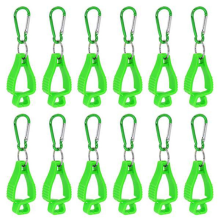 Handschoenclips met metalen karabijnhaken voor bescherming van bouwvakkers