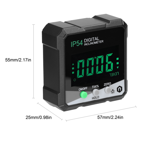 IP54 4X90 Portable Digital Inclinometer LCD Backlight Digital Protractor Slope Meter Digital Angle Ruler 2