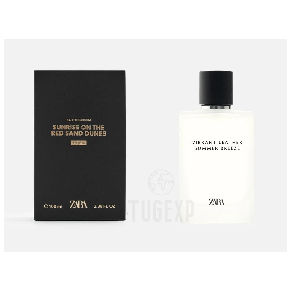 Zara Vibrant Leather Summer Breeze Edp 100Ml Men Perfume New 3.4 Oz