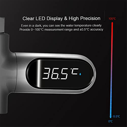 Θερμόμετρο ντους με ψηφιακή οθόνη LED για νερό 2