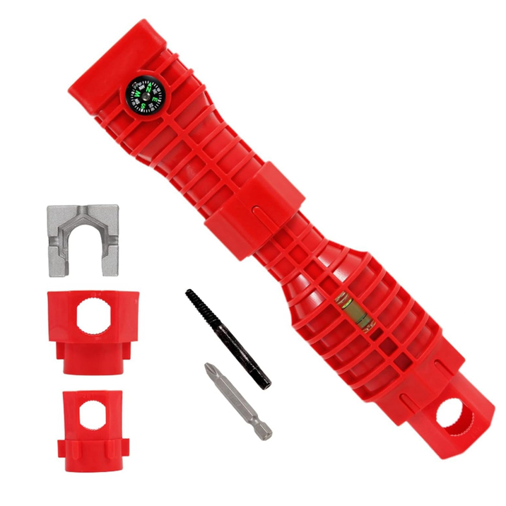 Basin Wrench, Faucet & Sink Installer Multi Tool, Wrench 24 In 1 4852847312107