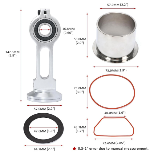 KK-4835 Compressor Piston Kit Connecting Rod Replacement 2