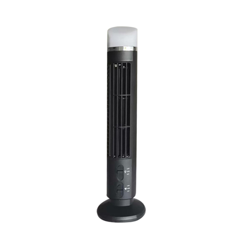 Luftkühler-Ventilator, Stromlinienförmiger Turmventilator mit LED, USB-Schnittstelle, Schwarz 1