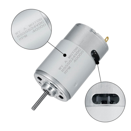Ηλεκτρικός κινητήρας 24V 40000RPM 2 τεμάχια, RS555 Παιδικά παιχνίδια αυτοκινήτου 2