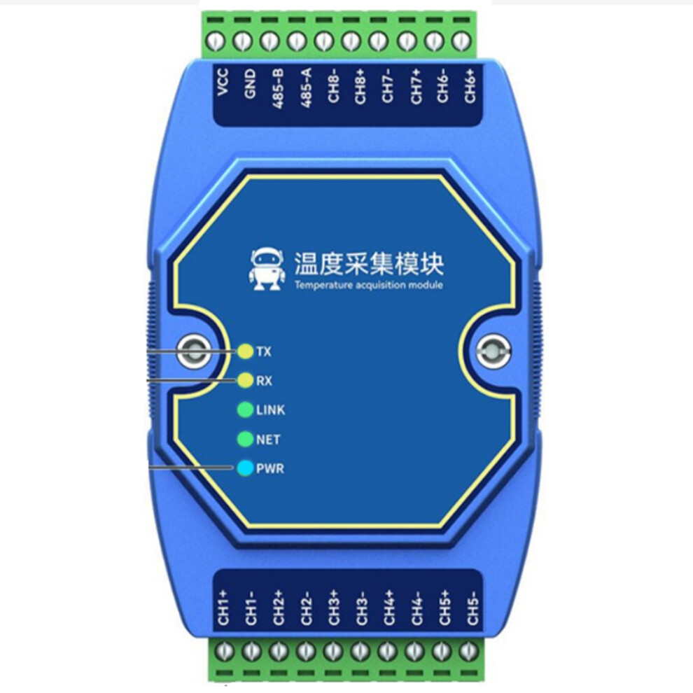 Temperature Acquisition Module 8 Way Modbus Rs485 Type K Thermocouple 4852847318994
