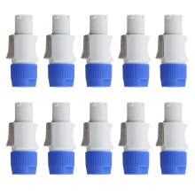 Connecteur Powercon mâle 3 broches, 10 pièces, prise d'entrée de signal pour faisceau lumineux de scène