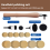 Bowl Sander Set 50pcs Sandpaper Discs Sanding Tool with Handle 5