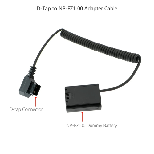 NP FZ100 Ψευδομπαταρία σε D-tap για V-Mount BP a7r3 2