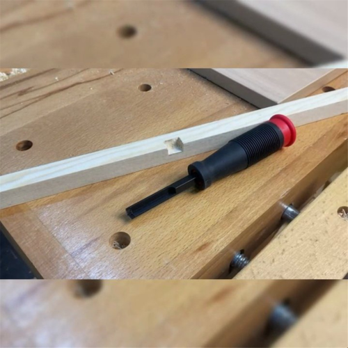 Right Angle Chisel Chrome Steel -Handle Square Corner 2