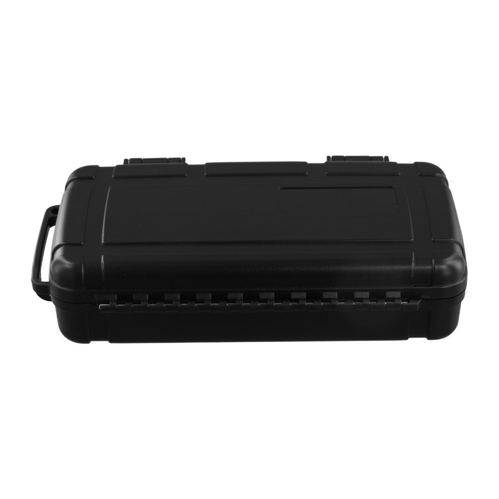 Black Hard Shell Abs Carrying Toolbox Shockproof Portable 4852847323585