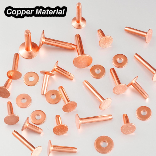 50 Sets Copper Rivets Various Leather Rivet Kits for Repairing 2