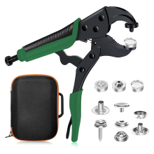 Snap Kit Fastener Tools: Adjustable Snap Pliers for Fabric Boat Cover Canvas Repair Kit, Marine Snaps Stainless Steel