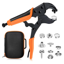 Snap Kit Fastener Tools: Adjustable Snap Pliers for Fabric Boat Cover Canvas Repair Kit, Marine Snaps Stainless Steel