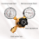 Argon CO2 Regulator Gauge Welding Gas with 6.6Ft Hose 3