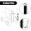 2Pcs Acrylic Glass Door Hanger 3