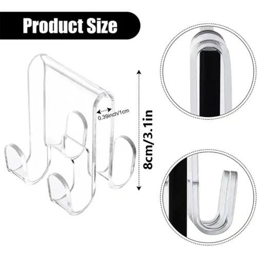 2Pcs Acrylic Glass Door Hanger 2