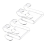 2Pcs Acrylic Glass Door Hanger 1