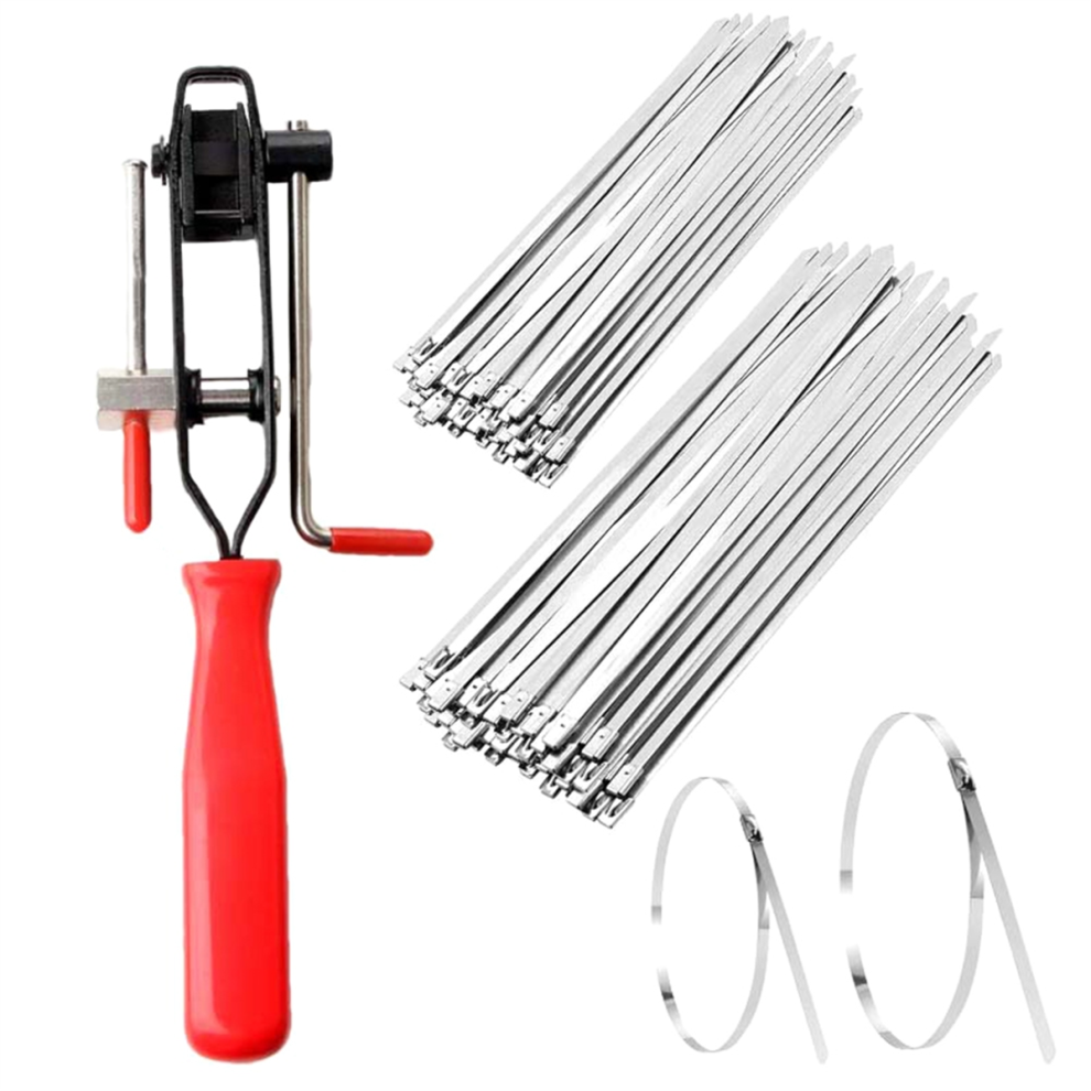 Cv Joint Crimp Clamp Plier Tool With 200 Boot Band Clamps 4852847328993