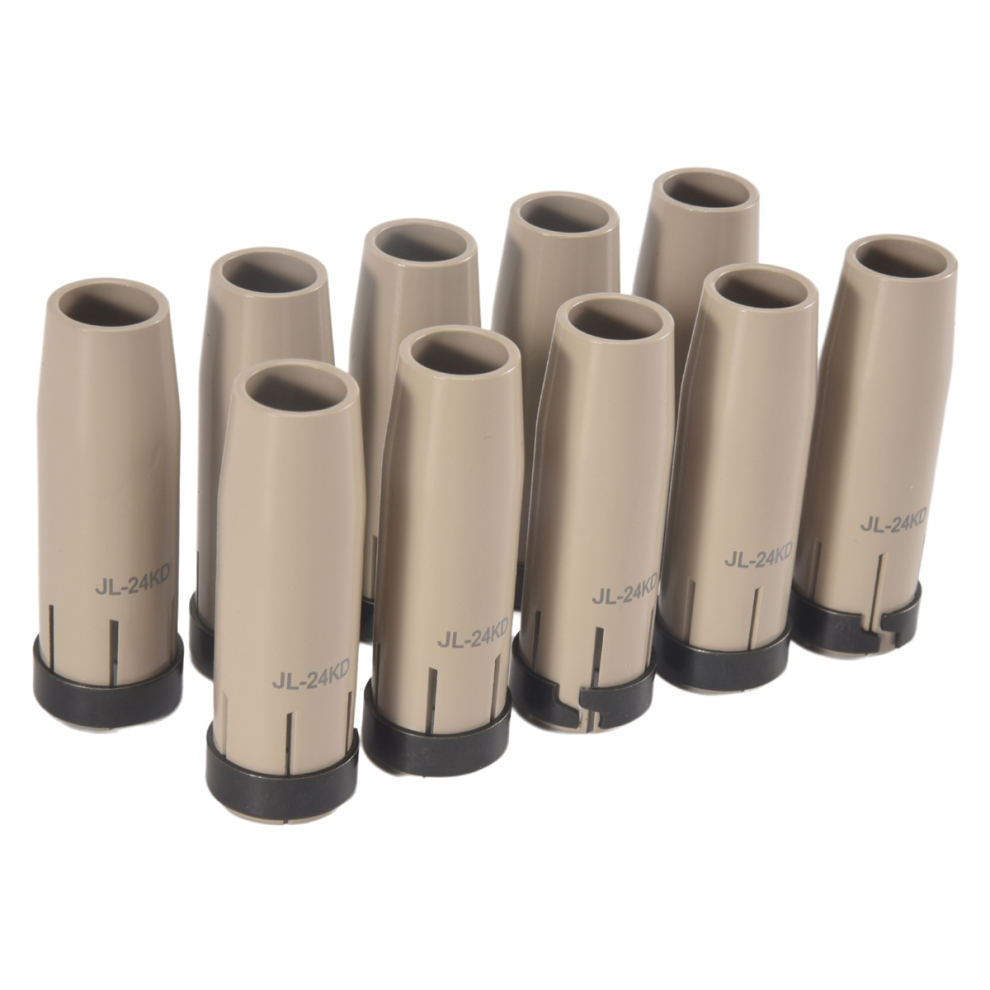 10Pcs 24Kd Coated Protective Gas Nozzle For Mb Mig Welding Torch 4852847334130