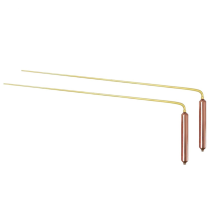 2Pcs Copper Divining Dowsing Rods Metal Detector Probing Rod