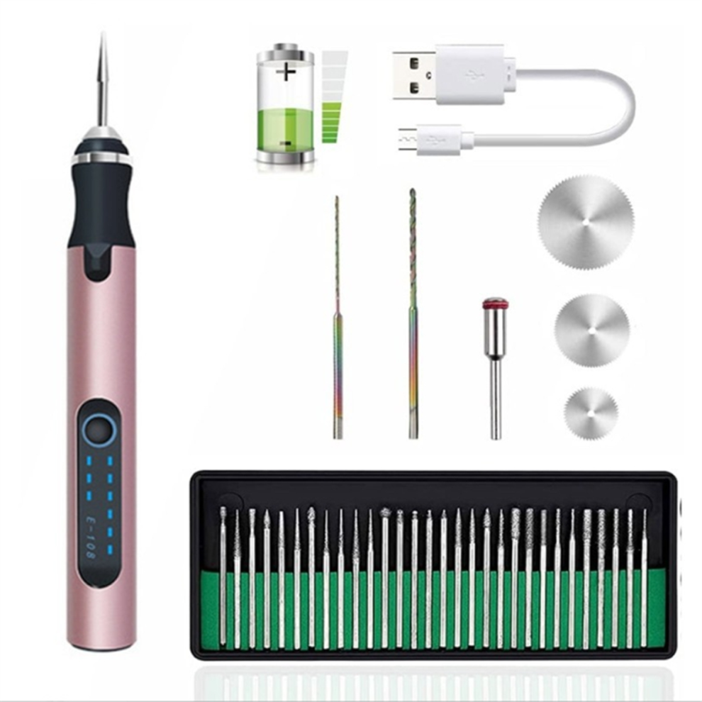 Portable Engraving Pen 30 Bits Usb Rechargeable 4852847337407