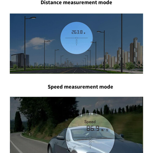 High precision, rangefinder for golf, 6x magnification, 457 m, rangefinder with slope 2